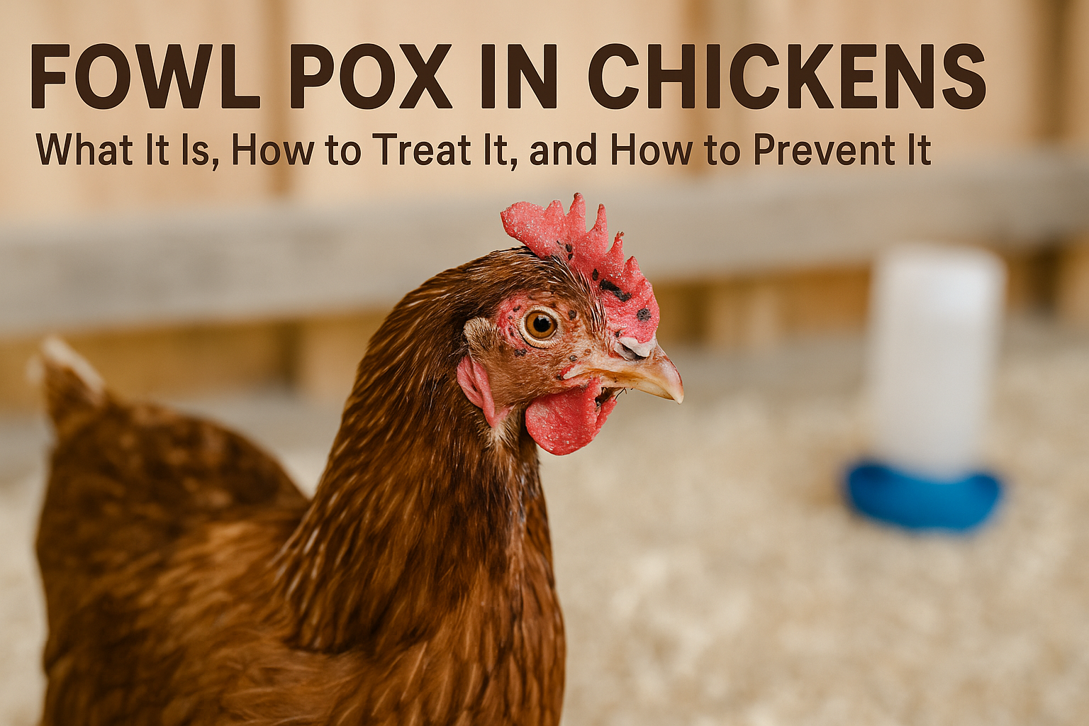 Fowl Pox in Chickens: What It Is, What to Do, and How to Prevent It.