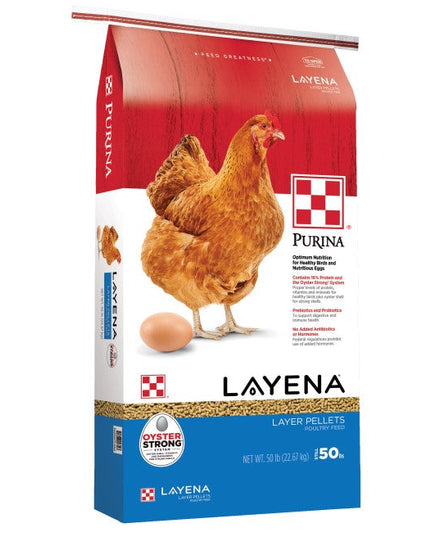 Purina, Layena Pellets Premium Poultry Feed, 50 lb