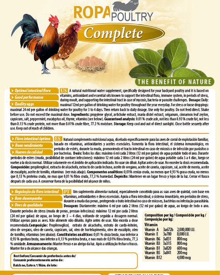 RopaPoultry Oregano Oil+ Supplement (see size options)