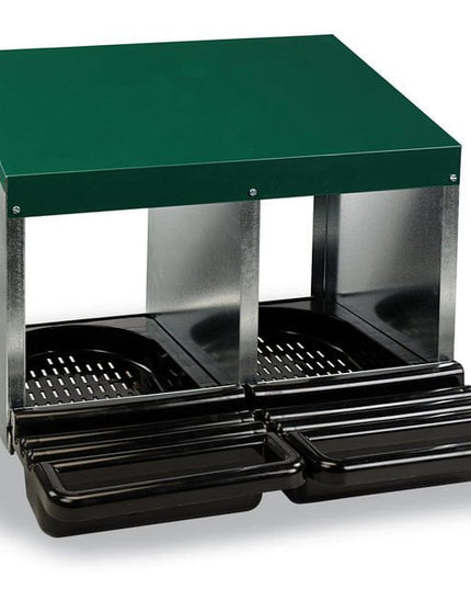 Multi-Compartment Poultry Laying Nesting Boxes with Easy-Clean Plastic Floors
