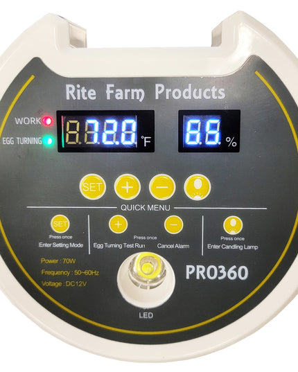 PRO 360 Rite Farm Products 21 Chicken Egg Incubator & or Optional Egg Turner Trays