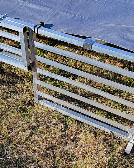 Rite Farm Products Aluminum 10'X10' Mobile Broiler Chicken Tractor Coop Poultry Meat Bird