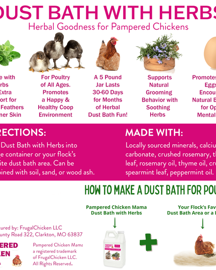 Bathing Dust With Herbs To Prevent & Repel Mites
