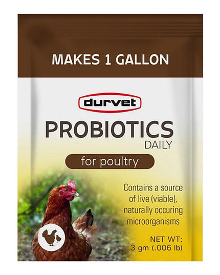 Durvet Probiotics Daily for Poultry, 3 gram