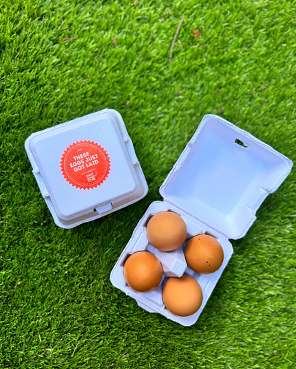 "Just Got Laid" 4-Egg Carton