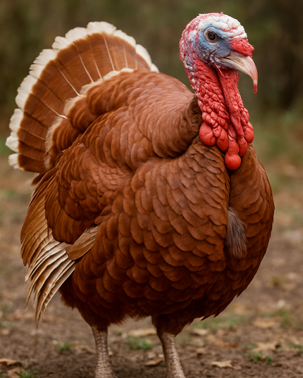 Bourbon Red Heritage Turkey Hatching Eggs (Online Only)