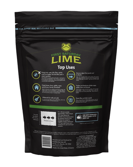 Bundle: 2 First Saturday Lime 20lb Bags and 1 10ml Eco-Friendly Insect Repellent Spray