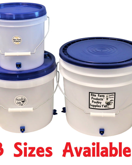 2 gallon chicken waterer with 4 poultry nipple drinker stations