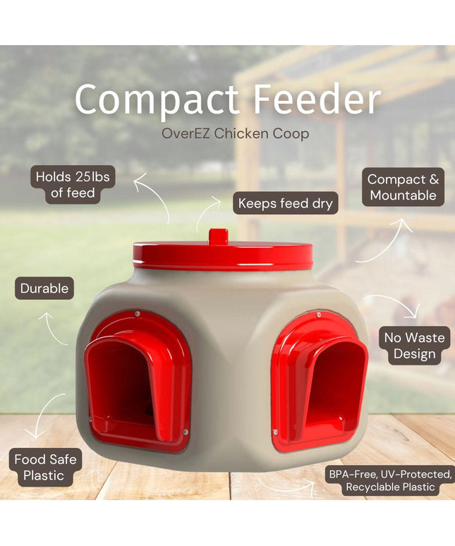 Compact Chicken Feeder