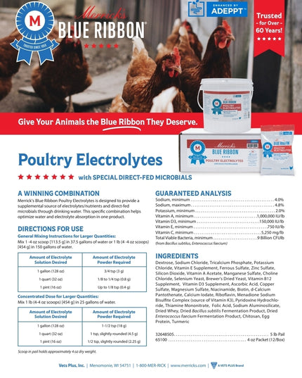Merrick's Blue Ribbon Poultry Electrolytes