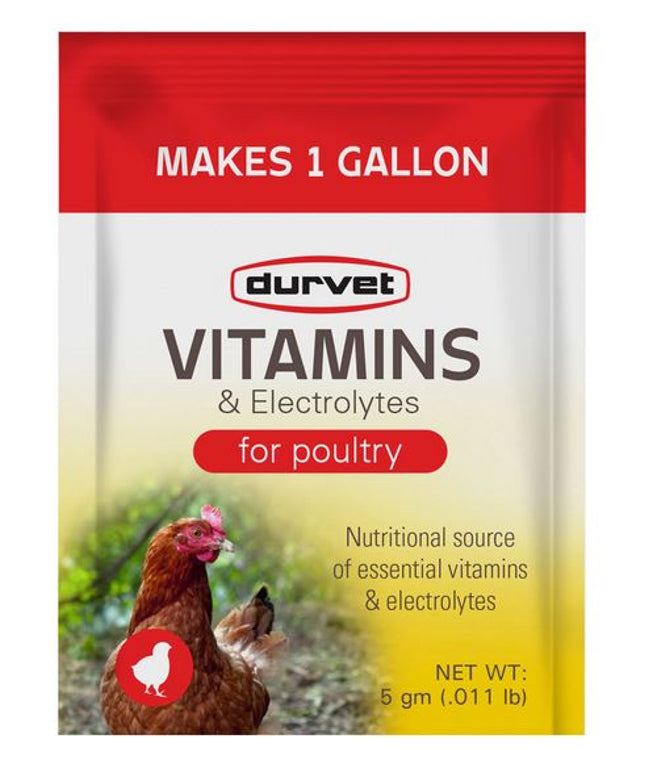 Durvet: VITAMINS & ELECTROLYTES FOR POULTRY - 0.01 LB