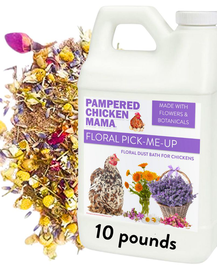 Pick Me Up Floral Dust Bath With Herbs - For Pet Chickens & Other Poultry
