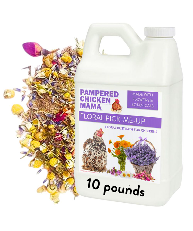 Pick Me Up Floral Dust Bath With Herbs - For Pet Chickens & Other Poultry