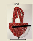 S/M (smaller breeds) / Red Bandana / Bikini bottom
