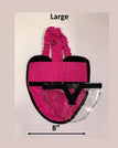L (most chickens and ducks) / Flamingo Pink / Wrap around