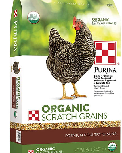 Purina Organic Scratch Grains Poultry Feed, 35 lb. Bag
