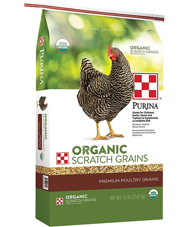 Purina Organic Scratch Grains Poultry Feed, 35 lb. Bag