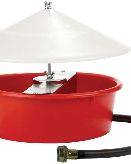 Little Giant Automatic Chicken Waterer with Cover, 5 qt