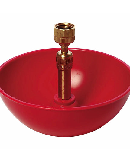 Little Giant Automatic Poultry & Chick Fountain – Continuous Flow Chicken & Game Bird Waterer with Brass Valve