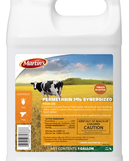 Martin's Permethrin 1% Synergized - 1 Gallon