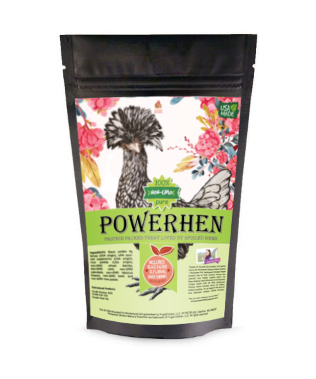 PowerHen (TM) High Protein Treat With Mealworms, Black Soldier Fly Larvae, & Herbs For Backyard Chickens