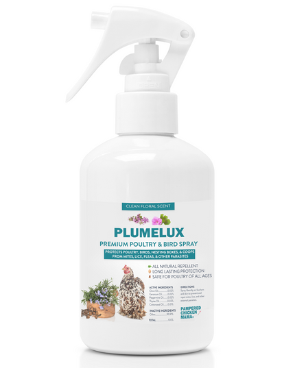 PlumeLux Premium Poultry Feather Spray: Deter Mites, Lice, & Fleas