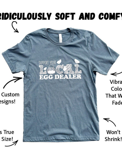 Support Your Local Egg Dealer - Blue