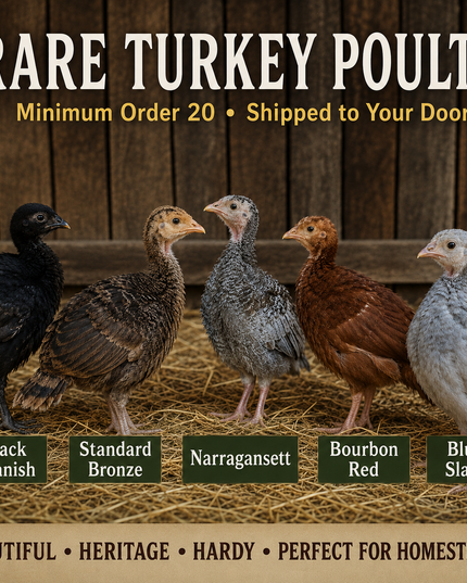 Rare Turkey Poults (Online Only)