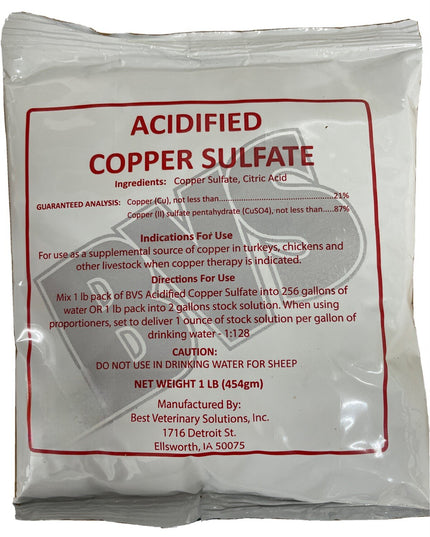 Acidified Copper Sulfate