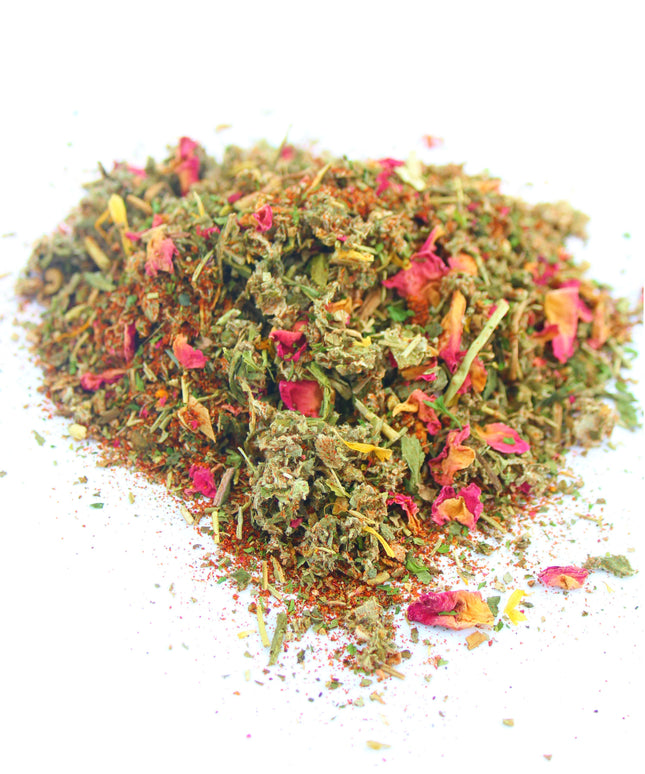 WormBGone Nesting Herbs For Pet Chickens With Roses, Chilis, Calendula, Dandelion For Healthier Coops